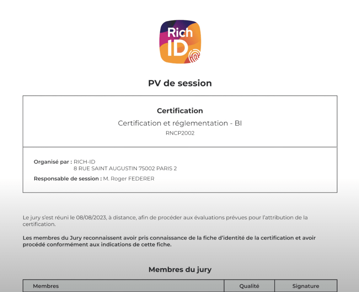 Automatisation des PV de jurys dans myCertif